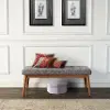 CF6019-AC Brown and Gray Upholstered Bench - Landon