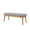 CF6019-AC Brown and Gray Upholstered Bench - Landon-4