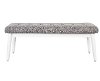 CF6019-WH White and Gray Upholstered Bench - Landon-4