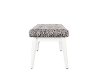 CF6019-WH White and Gray Upholstered Bench - Landon-5