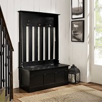CF6001-BK Black Entryway Storage Bench - Ogden