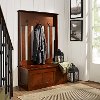 CF6001-MA Mahogany Brown Entryway Storage Bench - Ogden-1