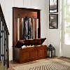 CF6001-MA Mahogany Brown Entryway Storage Bench - Ogden-2