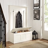 CF6001-WH White Entryway Storage Bench - Ogden-2