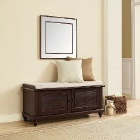 CF6010-ES Espresso Entryway Bench - Palmetto