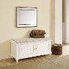 CF6010-WH White Entryway Bench - Palmetto