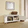 CF6010-WH White Entryway Bench - Palmetto-2