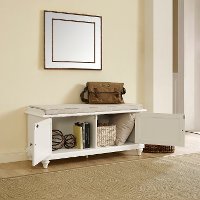 CF6010-WH White Entryway Bench - Palmetto-2