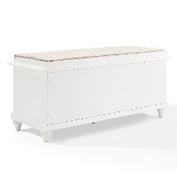 CF6010-WH White Entryway Bench - Palmetto-3