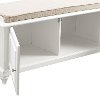 CF6010-WH White Entryway Bench - Palmetto-5