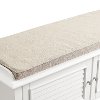 CF6010-WH White Entryway Bench - Palmetto-6