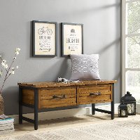CF6115-NA Natural Pine Entryway Bench - Roots
