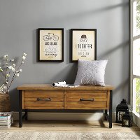 CF6115-NA Natural Pine Entryway Bench - Roots-2
