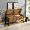 CF6115-NA Natural Pine Entryway Bench - Roots-3