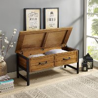 CF6115-NA Natural Pine Entryway Bench - Roots-3