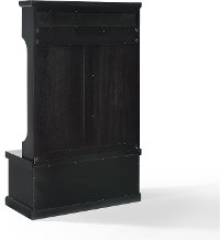 CF6006-BK Distressed Black Hall Tree - Seaside-2