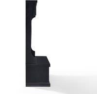CF6006-BK Distressed Black Hall Tree - Seaside-3