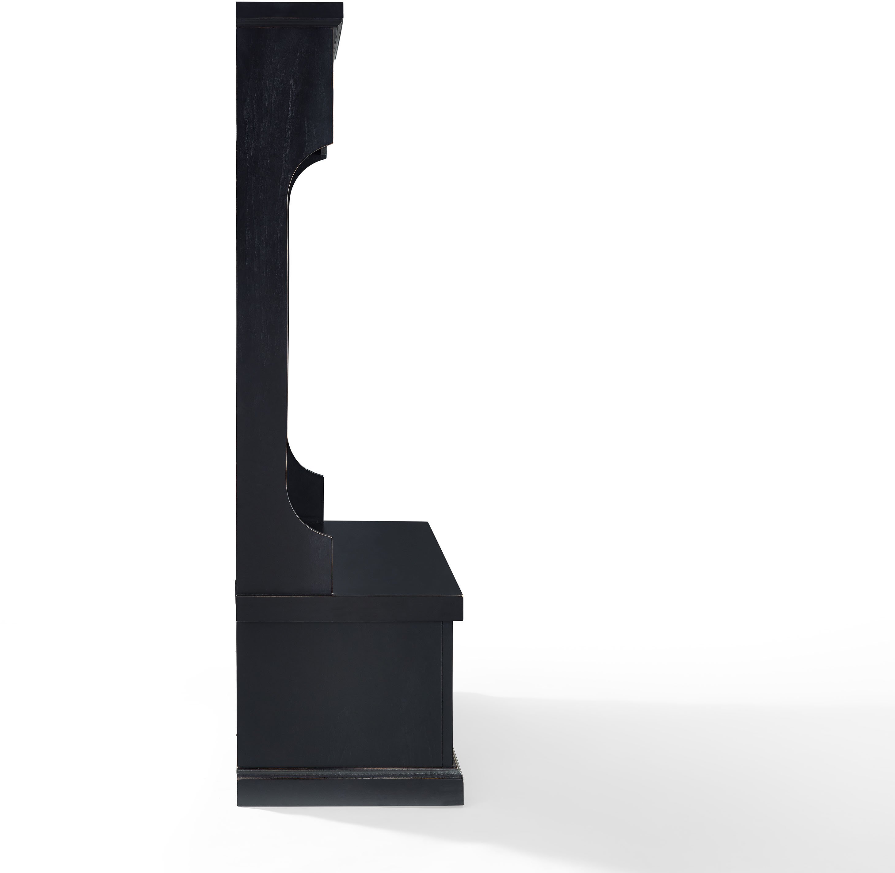 CF6006-BK Seaside Distressed Black Hall Tree-3