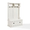 CF6006-WH Distressed White Hall Tree - Seaside-4