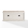 CF6011-WH Distressed White Entryway Bench - Seaside-3