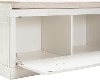 CF6011-WH Distressed White Entryway Bench - Seaside-5