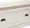 CF6011-WH Distressed White Entryway Bench - Seaside-7