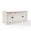 CF6011-WH Distressed White Entryway Bench - Seaside-8