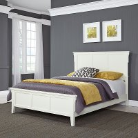 Classic Mission White Queen Size Bed - Arts & Crafts