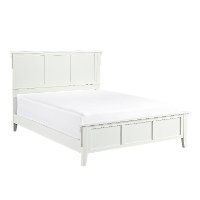 Classic Mission White Queen Size Bed - Arts & Crafts-2