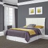 Classic Mission White Queen Size Headboard - Arts & Crafts
