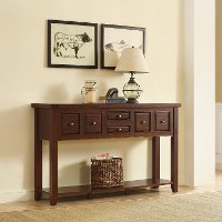 CF6007-RM Cherry Brown Entryway Table - Sienna