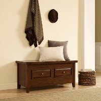 CF6008-RM Cherry Brown Storage Bench - Sienna