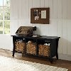 CF6002-BK Black Entryway Storage Bench - Wallis