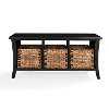 CF6002-BK Black Entryway Storage Bench - Wallis-2