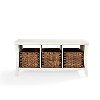 CF6002-WH White Entryway Storage Bench - Wallis-3