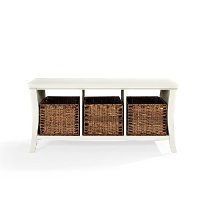 CF6002-WH White Entryway Storage Bench - Wallis-3