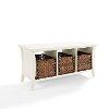 CF6002-WH White Entryway Storage Bench - Wallis-4