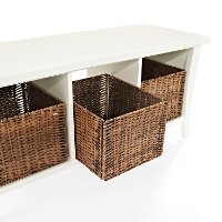 CF6002-WH White Entryway Storage Bench - Wallis-5