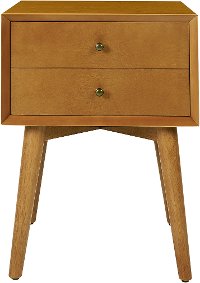 CF9401-AC Mid Century Modern Acorn Brown Nightstand - Landon-3