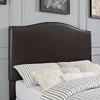 CF90004-501BR Contemporary Brown Full-Queen Upholstered Headboard - Bellingham