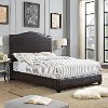 KF705004BR Contemporary Brown Queen Upholstered Bed - Bellingham-1