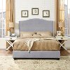 KF705004SL Contemporary Gray Queen Upholstered Bed - Bellingham-2