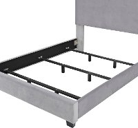 KF705004SL Contemporary Gray Queen Upholstered Bed - Bellingham-7