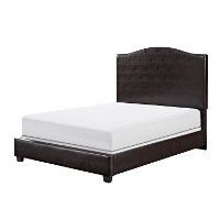 KF706004BR Contemporary Brown King Upholstered Bed - Bellingham-4