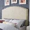 CF90008-501CR Classic Cream Upholstered Full-Queen Headboard - Cassie