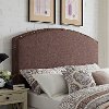CF90008-601BO Classic Brown Upholstered King Headboard - Cassie-1