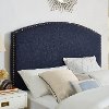 CF90008-601NV Classic Navy Upholstered King Headboard - Cassie