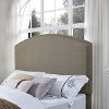 CF90008-601SH Classic Gray Upholstered King Headboard - Cassie-1