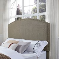 CF90008-601SH Classic Gray Upholstered King Headboard - Cassie