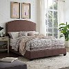 KF05008BO Classic Brown Queen Upholstered Bed - Cassie